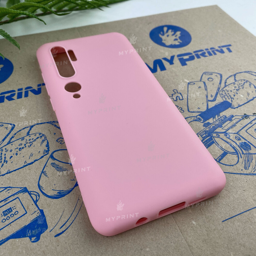Чохол силіконовий для Xiaomi Mi Note 10 рожевий (6664) - фото 2 Чохол силіконовий для Xiaomi Mi Note 10 рожевий (6664) - фото 2 - Чохли для УФ друку