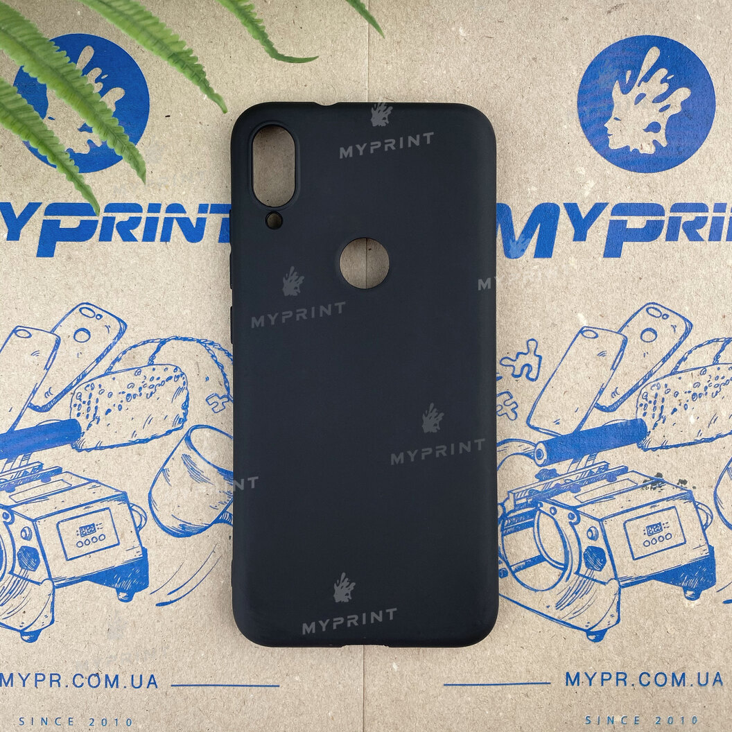 Чохол силіконовий для Xiaomi MI Play чорний (6668) - фото 1 - Чохли для УФ друку