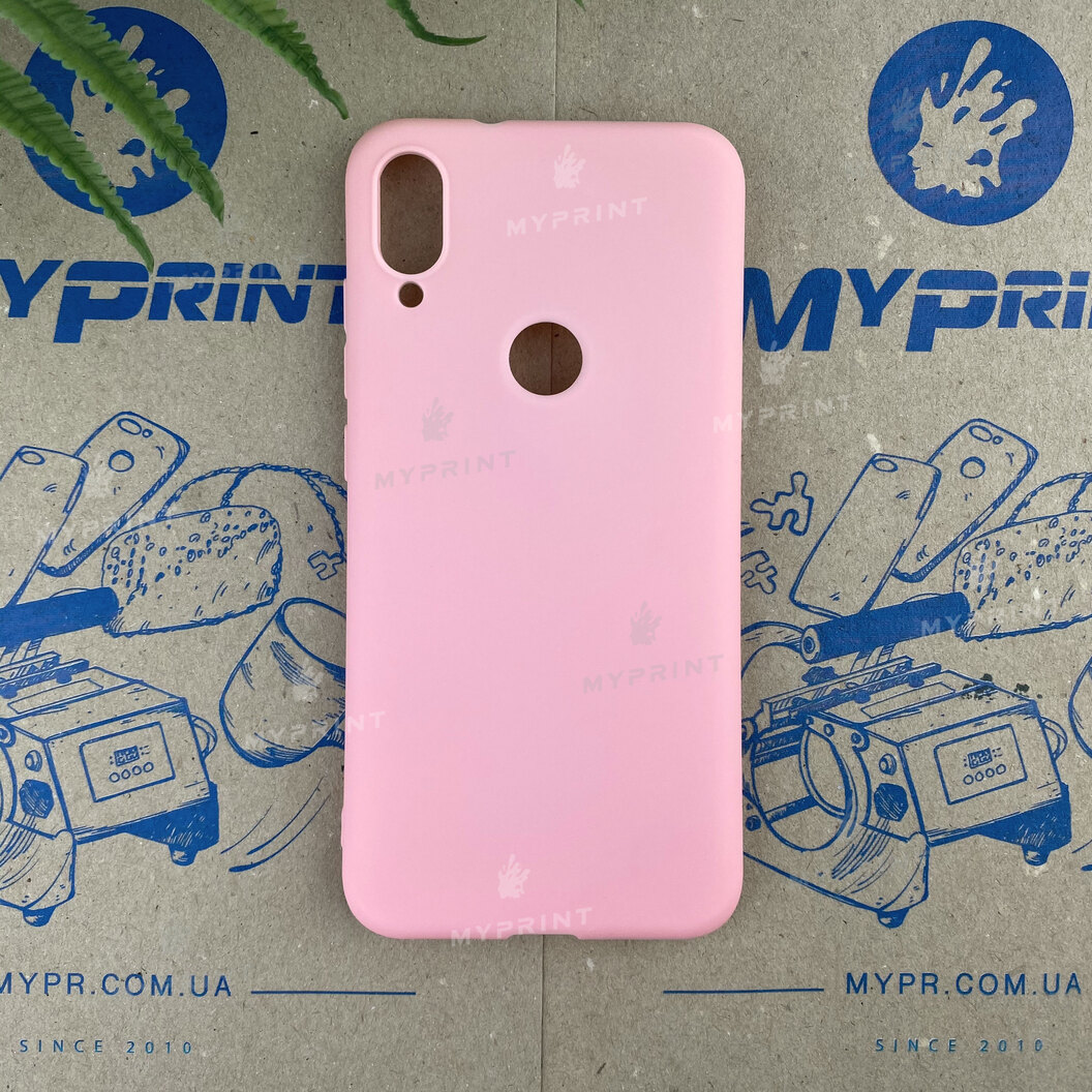 Чохол силіконовий для Xiaomi MI Play рожевий (6669) - фото 1 - Чохли для УФ друку
