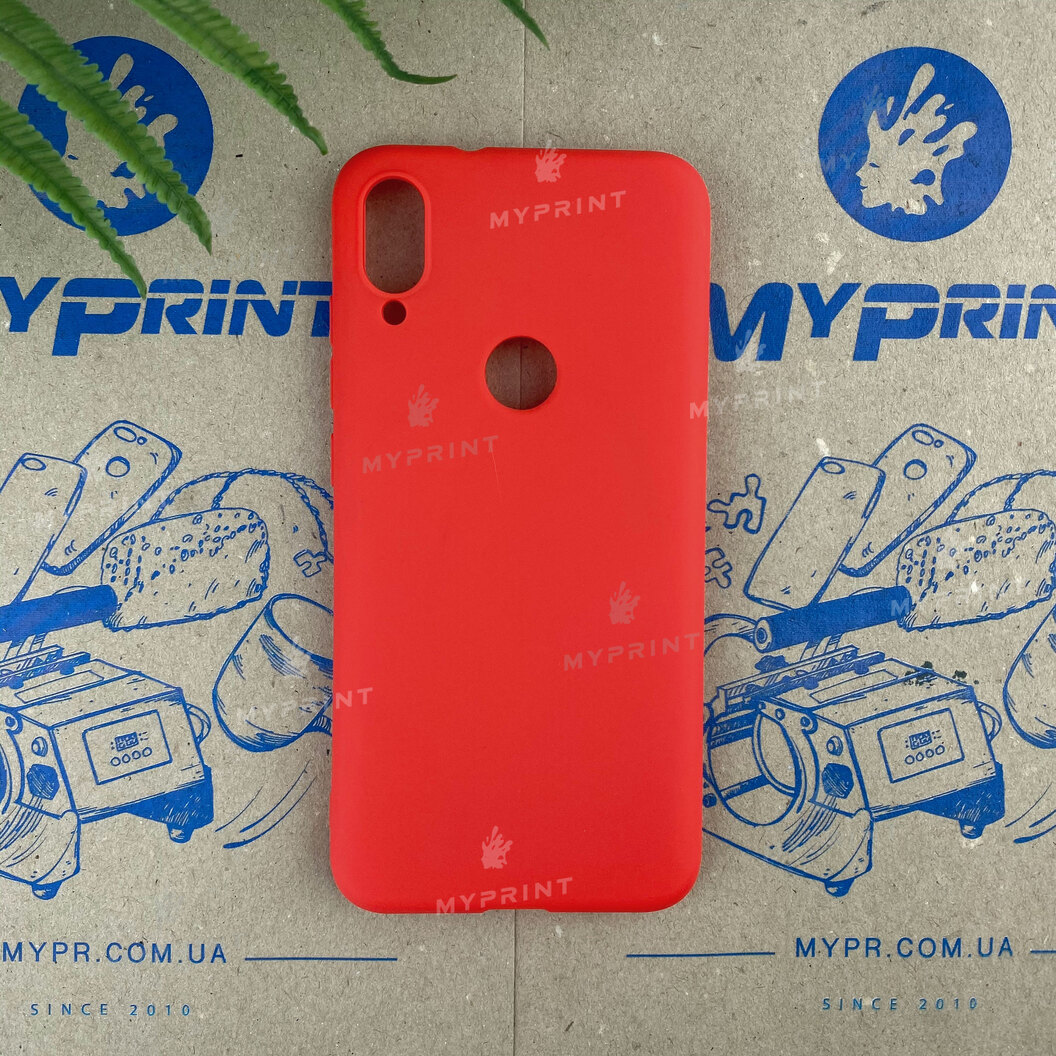 Чохол силіконовий для Xiaomi MI Play червоний (6670) - фото 1 - Чохли для УФ друку