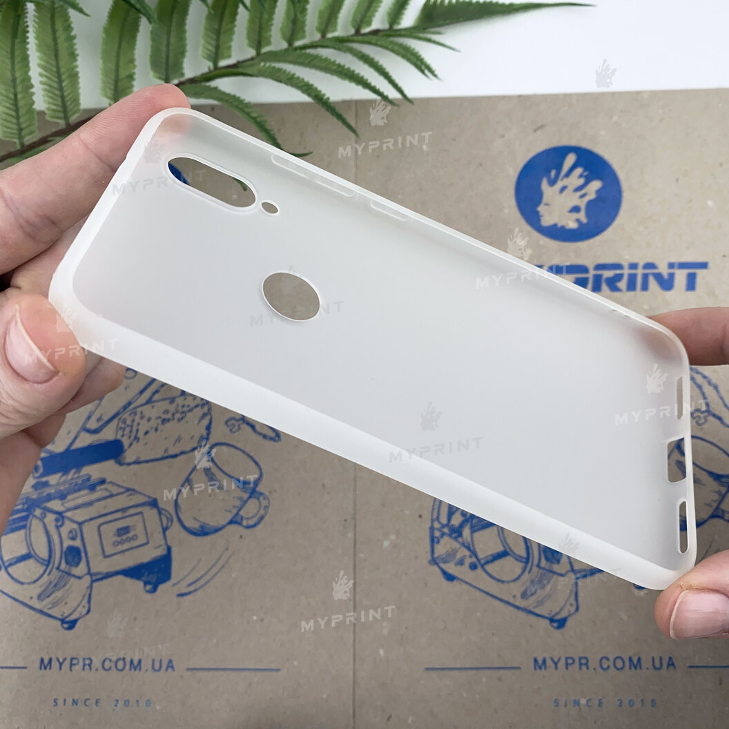 Чохол силіконовий для Xiaomi MI Play білий (6671) - фото 3 - Чохли для УФ друку