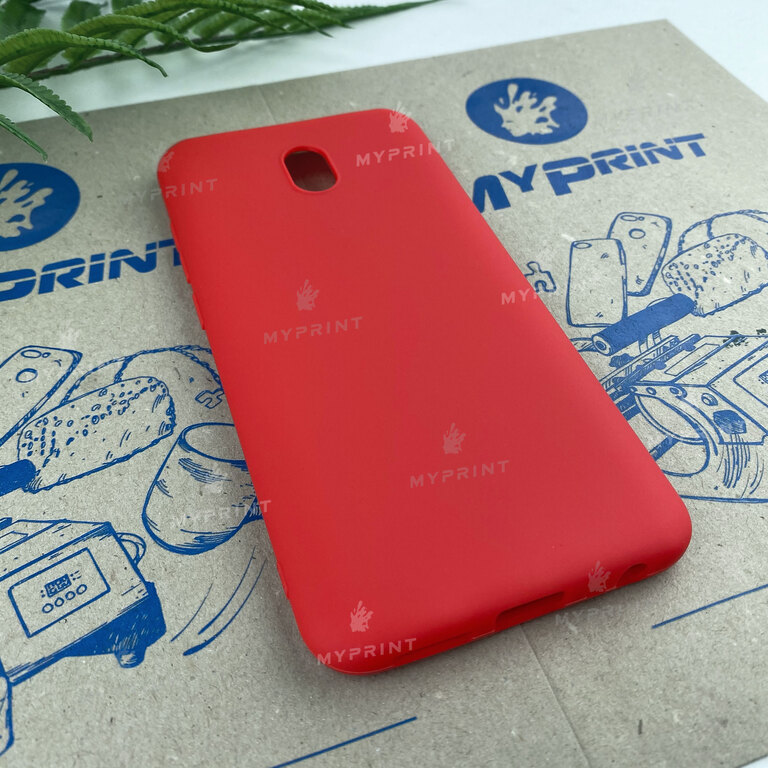 Чехол силиконовый для Xiaomi Redmi 8a красный (6679)  Чехол силиконовый для Xiaomi Redmi 8a красный (6679)