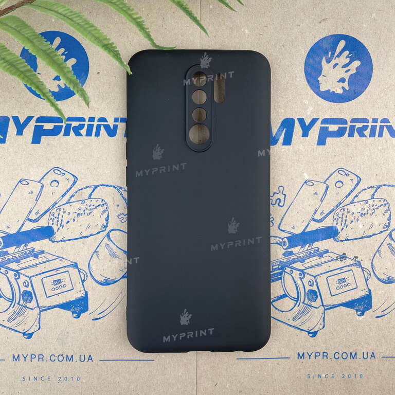 Чехол силиконовый для Xiaomi Redmi 9 черный (6682)  Чехол силиконовый для Xiaomi Redmi 9 черный (6682)