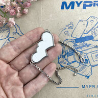 Браслет для сублимации с вставкой в форме двух сердец 40*15 мм (6951) - фото 3 - Заготовки для сублимации