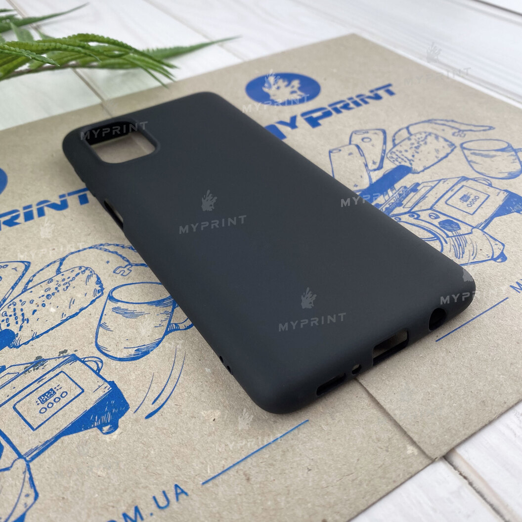 Чохол силіконовий для Samsung M51 чорний (6972) - фото 2 Чохол силіконовий для Samsung M51 чорний (6972) - фото 2 - Чохли для УФ друку