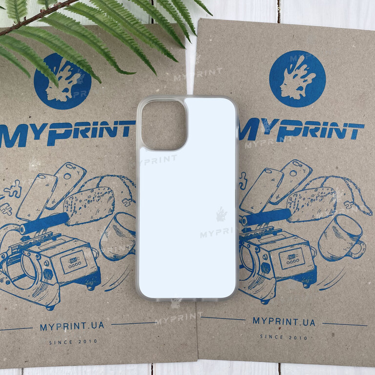 Чехол для сублимации 2D силиконовый (TPU) для iPhone 12 Mini (5.4) прозрачный (6710)  Чехол для сублимации 2D силиконовый (TPU) для iPhone 12 Mini (5.4) прозрачный (6710)