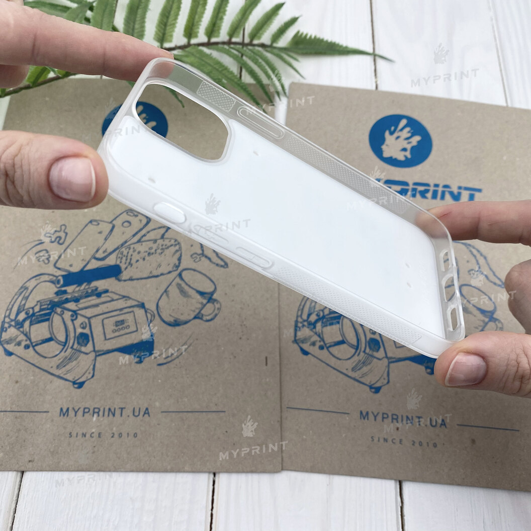 Чехол для сублимации 2D силиконовый (TPU) для iPhone 12 Mini (5.4) прозрачный (6710) - фото 3 Чехол для сублимации 2D силиконовый (TPU) для iPhone 12 Mini (5.4) прозрачный (6710) - фото 3 - Заготовки для сублимации