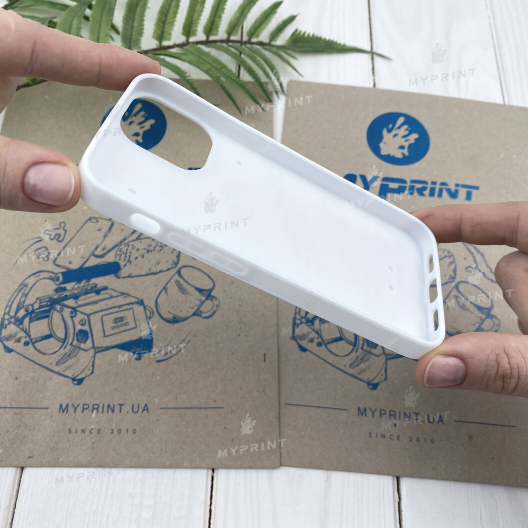 Чехол для сублимации 2D силиконовый (TPU) для iPhone 12 Mini (5.4) белый (6709) - фото 3 Чехол для сублимации 2D силиконовый (TPU) для iPhone 12 Mini (5.4) белый (6709) - фото 3 - Заготовки для сублимации