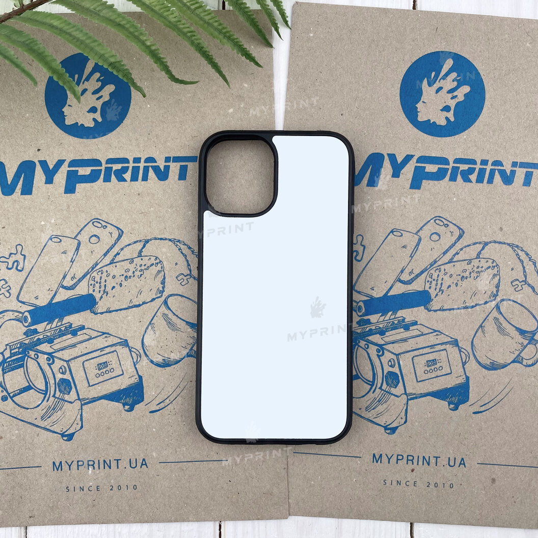 Чехол для сублимации 2D силиконовый (TPU) для iPhone 12 Mini (5.4) черный (6711) - фото 1 Чехол для сублимации 2D силиконовый (TPU) для iPhone 12 Mini (5.4) черный (6711) - фото 1 - Заготовки для сублимации