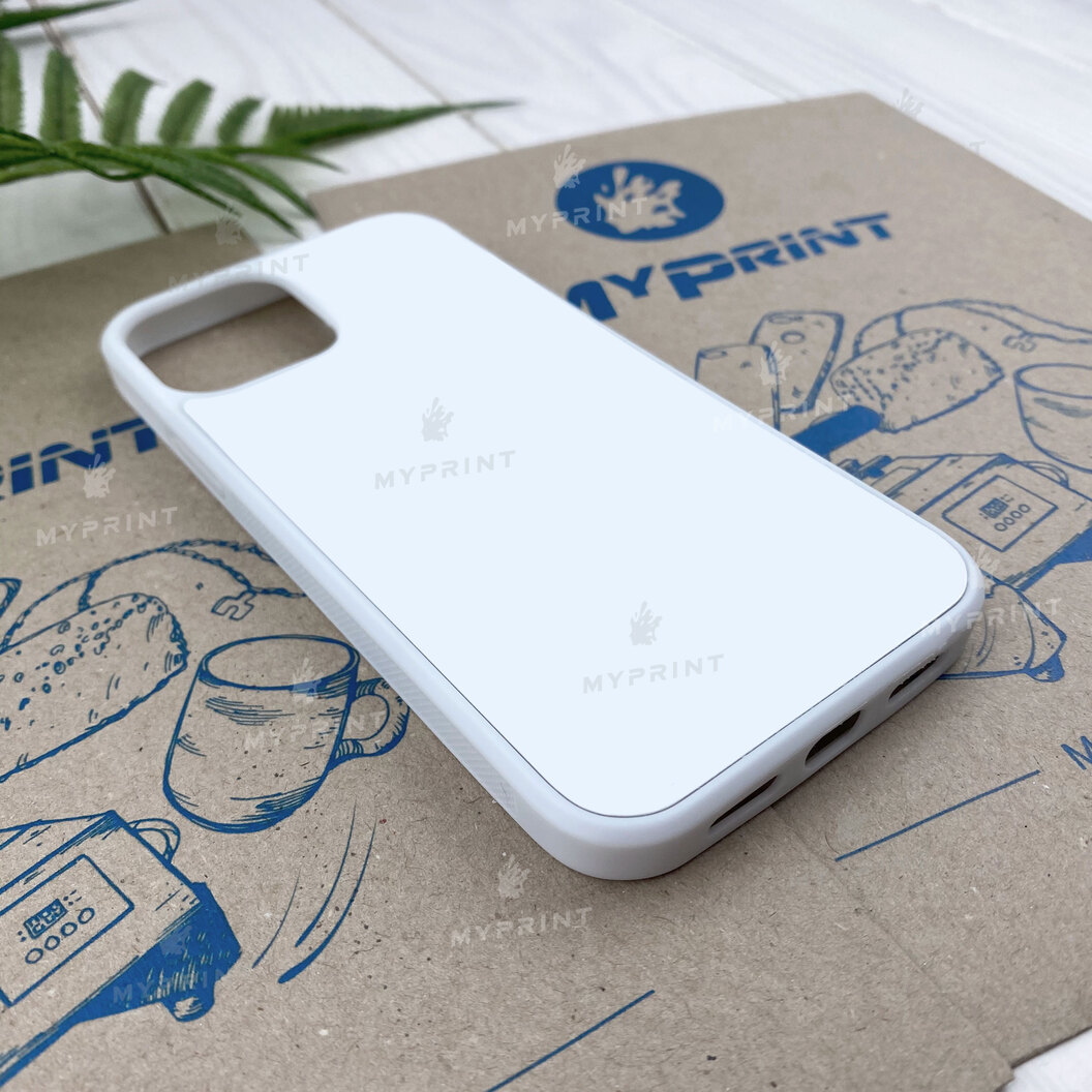 Чехол для сублимации 2D силиконовый (TPU) для iPhone 12 / 12 Pro (6.1) белый (6713) - фото 2 Чехол для сублимации 2D силиконовый (TPU) для iPhone 12 / 12 Pro (6.1) белый (6713) - фото 2 - Заготовки для сублимации