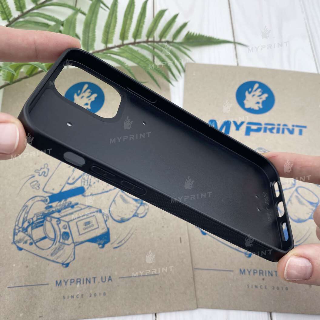 Чехол для сублимации 2D силиконовый (TPU) для iPhone 12 / 12 Pro (6.1) черный (6715) - фото 3 Чехол для сублимации 2D силиконовый (TPU) для iPhone 12 / 12 Pro (6.1) черный (6715) - фото 3 - Заготовки для сублимации