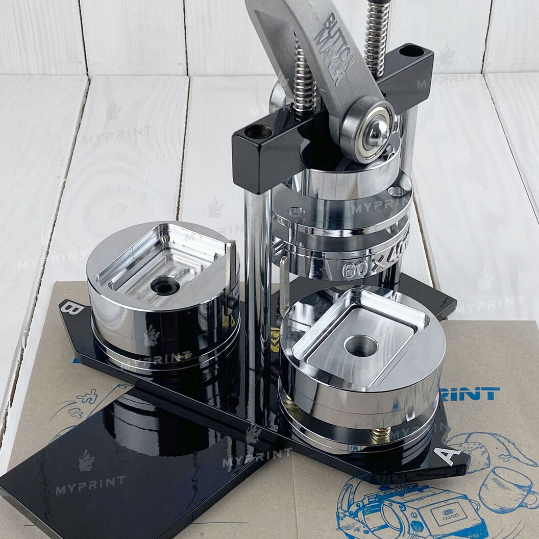 Станок для значків Talent N3 з насадкою 60*40 мм (7050) - фото 2 Станок для значків Talent N3 з насадкою 60*40 мм (7050) - фото 2 - Обладнання і заготовки для значків магнітів брелоків