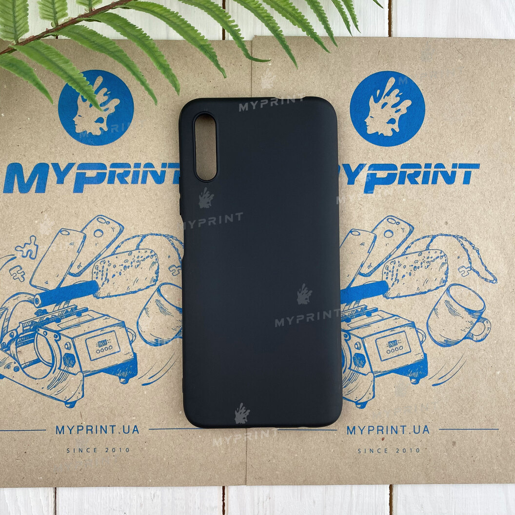 Silicone case for Huawei Honor 9X Pro black (6561) - фото 1 - Covers for UV printing