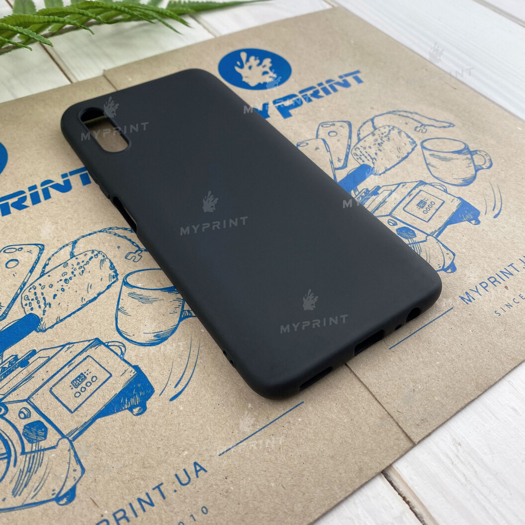 Silicone case for Huawei Honor 9X Pro black (6561) - фото 2 - Covers for UV printing