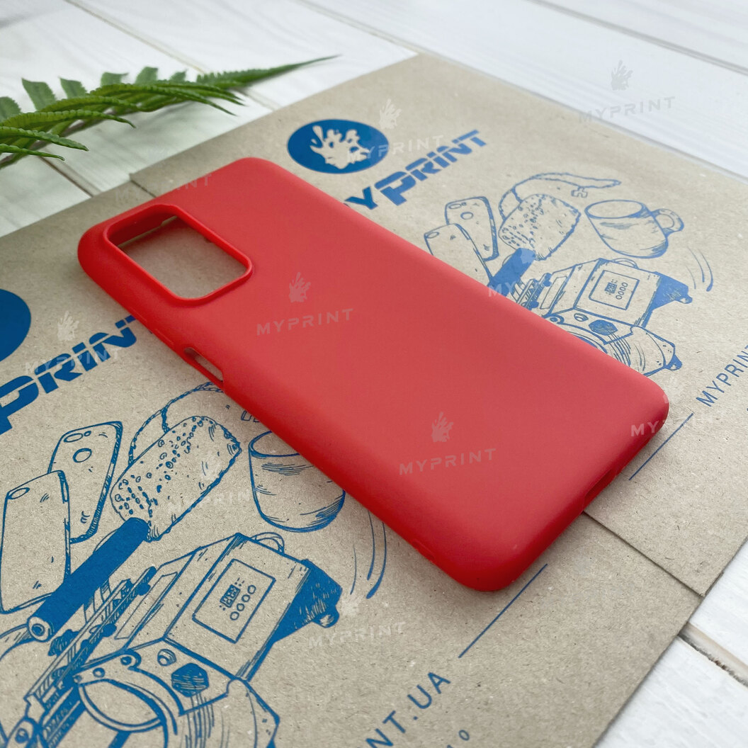 Silicone cover for Xiaomi MI 10T / MI 10T Pro red (7036) - фото 2 Silicone cover for Xiaomi MI 10T / MI 10T Pro red (7036) - фото 2 - Covers for UV printing