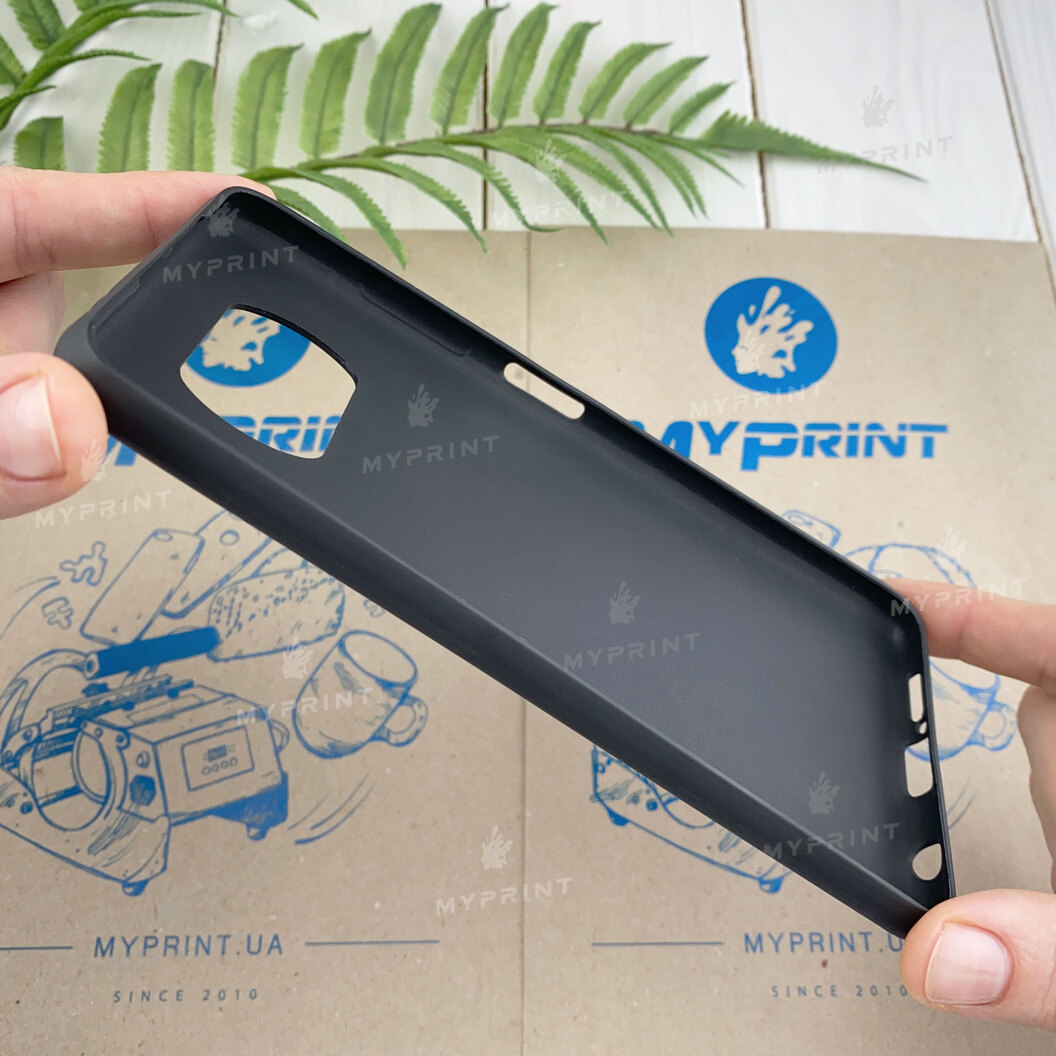 Чохол силіконовий для Xiaomi Poco X3 чорний (7052) - фото 3 Чохол силіконовий для Xiaomi Poco X3 чорний (7052) - фото 3 - Чохли для УФ друку