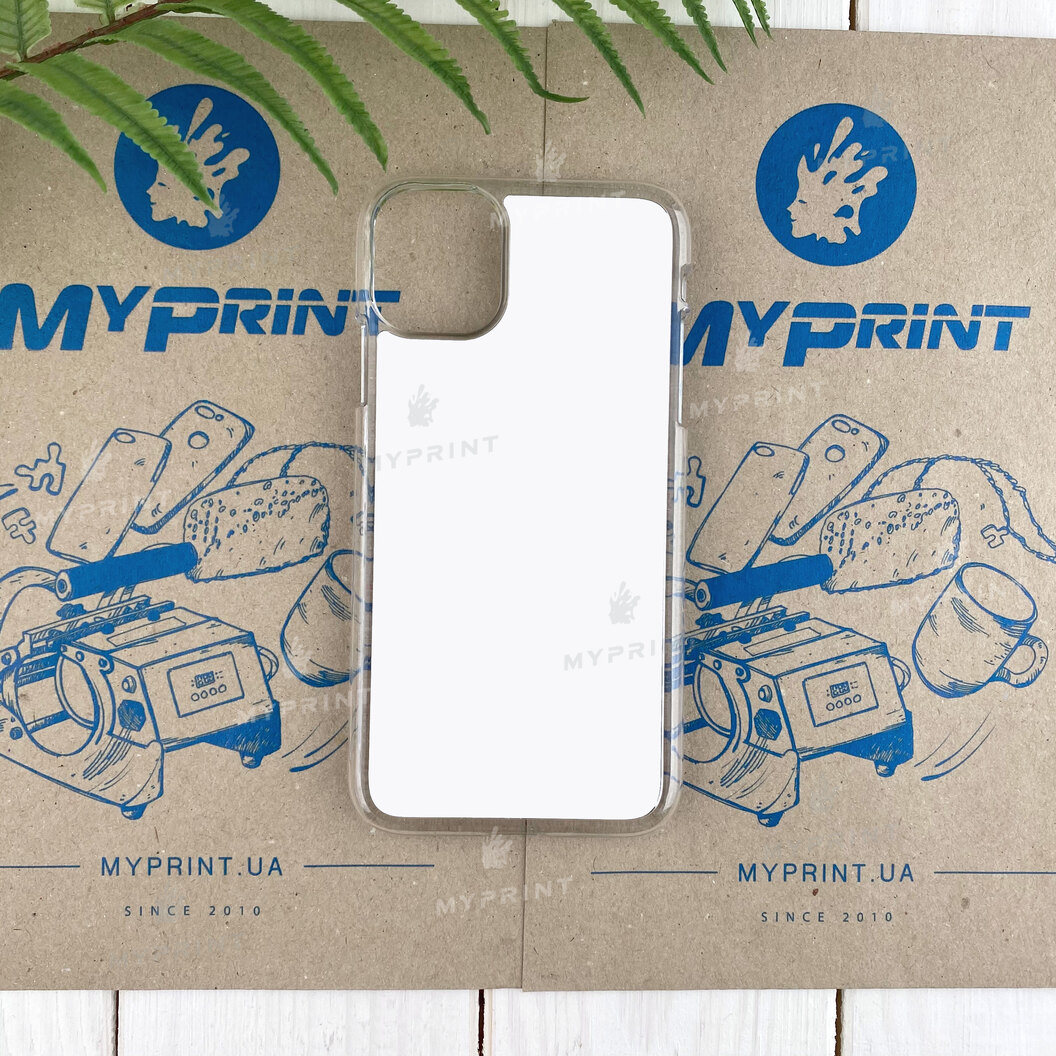 Cover for sublimation 2D plastic (PC) for iPhone 11 transparent (5835) - фото 1 Cover for sublimation 2D plastic (PC) for iPhone 11 transparent (5835) - фото 1 - Blanks for sublimation