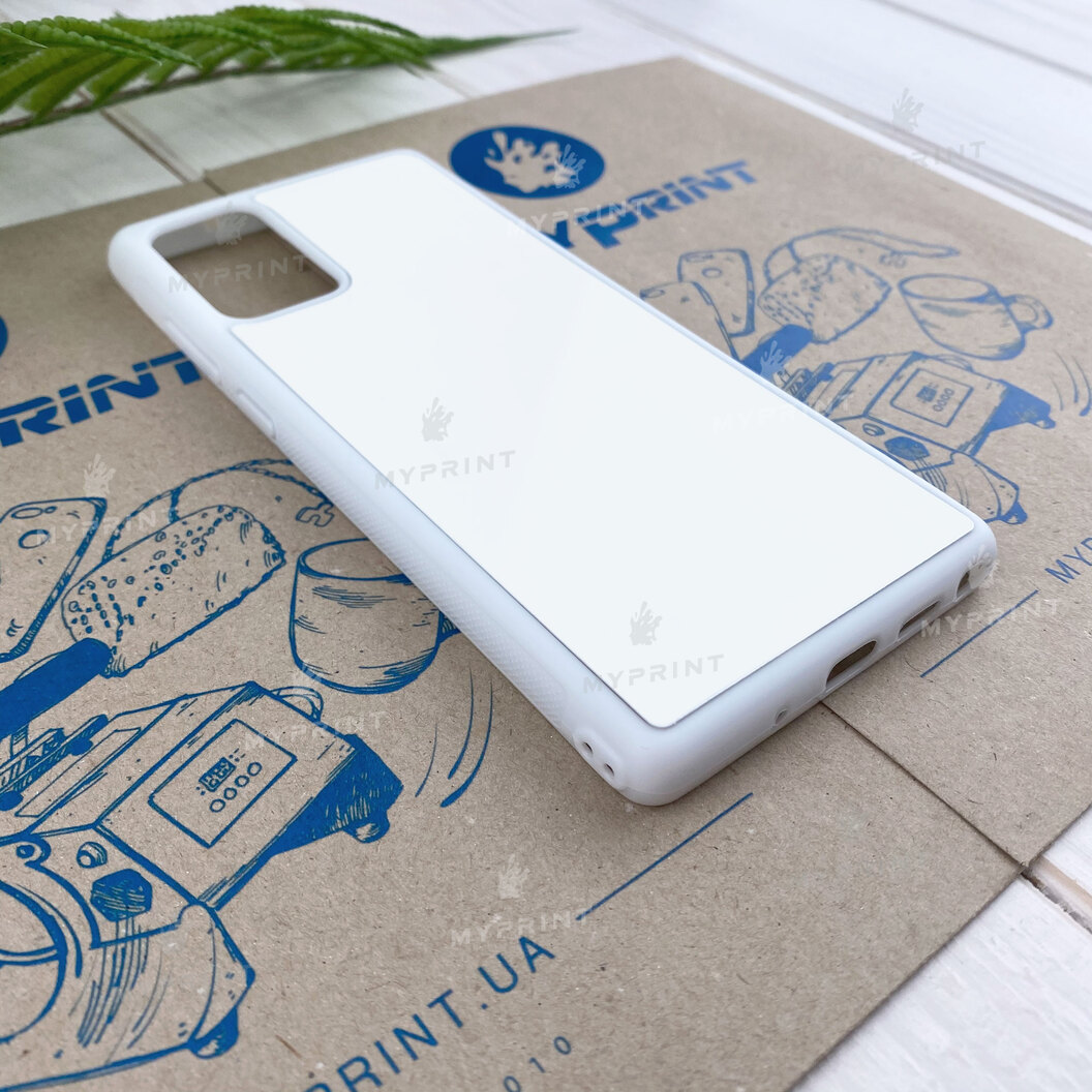 Чехол для сублимации 2D силиконовый (TPU) для Samsung Note 20 белый (6727) - фото 2 Чехол для сублимации 2D силиконовый (TPU) для Samsung Note 20 белый (6727) - фото 2 - Заготовки для сублимации