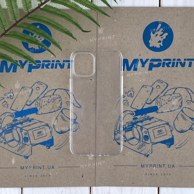 Transparent silicone case for iPhone 12 Mini (7076)  Transparent silicone case for iPhone 12 Mini (7076)