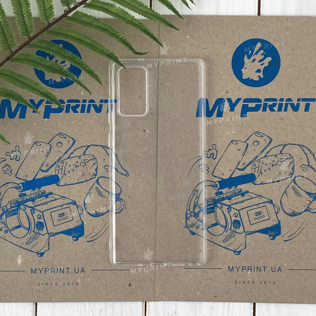 Чохол силіконовий для Samsung Note 20 прозорий (7078) - фото 1 - Чохли для УФ друку