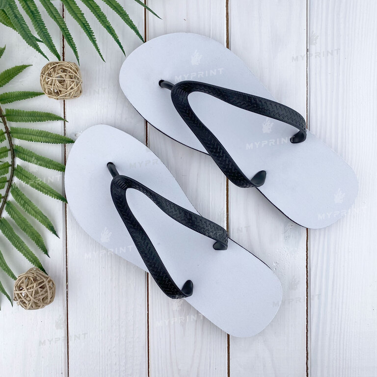 В'єтнамки для сублімації з чорною підошвою 40-42, M (27 см) (7097) 