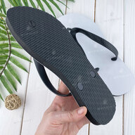 В'єтнамки для сублімації з чорною підошвою 40-42, M (27 см) (7097) - фото 3 - Заготовки для сублімації