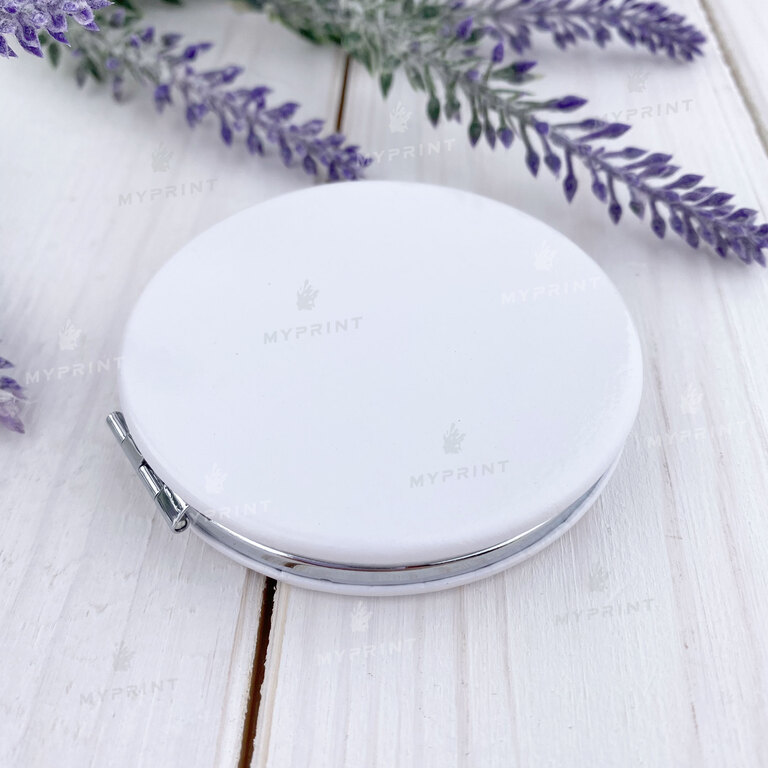 Mirror for sublimation leather round d = 7.2 cm (7141)  Mirror for sublimation leather round d = 7.2 cm (7141)