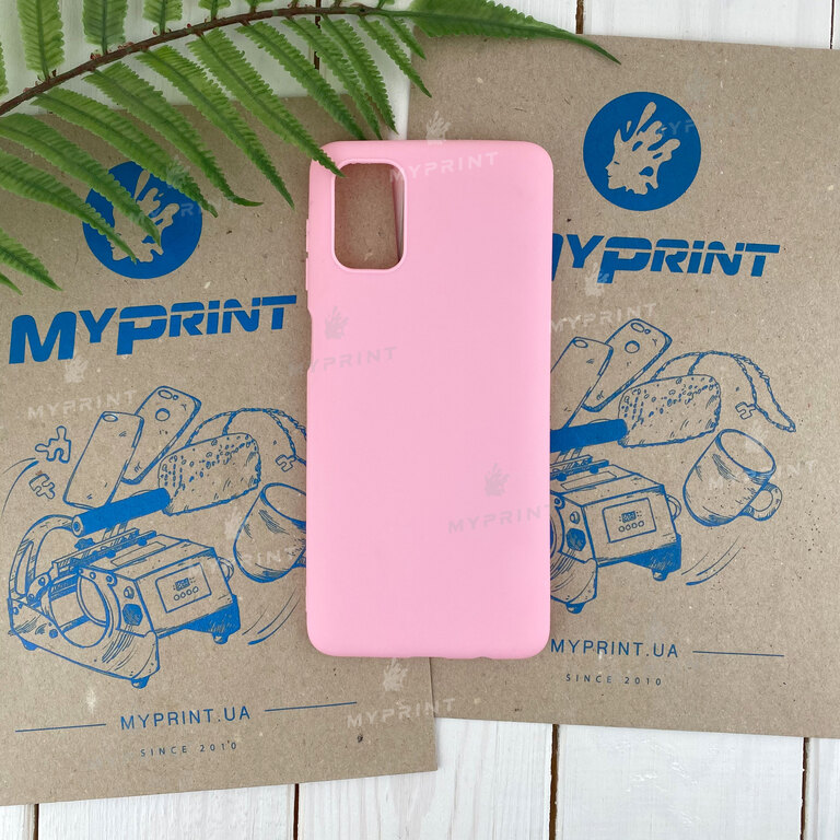Чохол силіконовий для Samsung M51 рожевий (7125) 