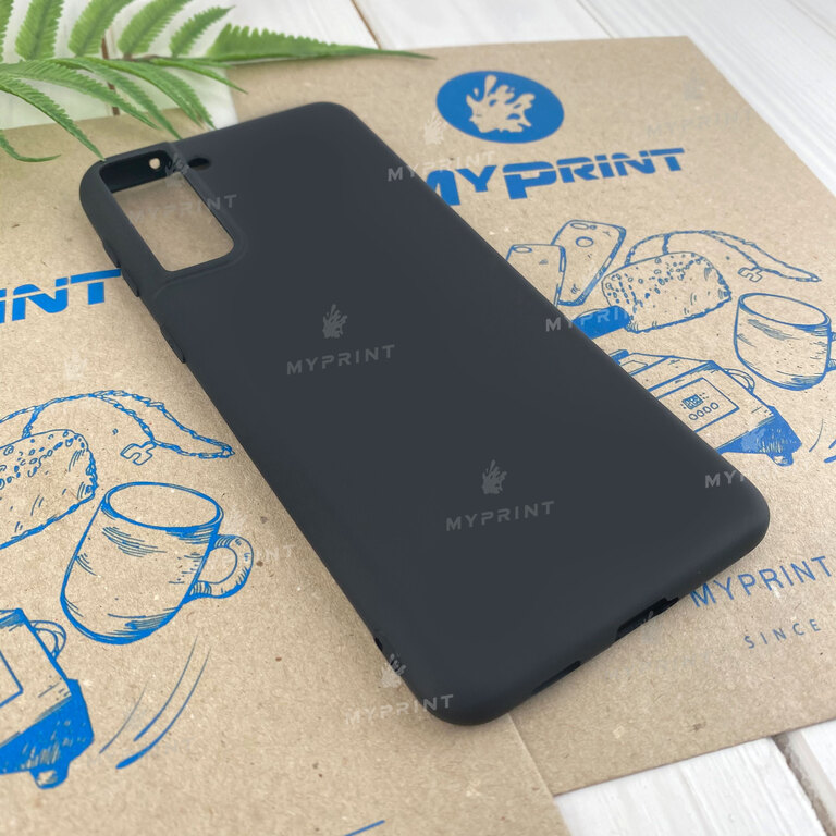 Чохол силіконовий для Samsung S21 Plus чорний (7130) 