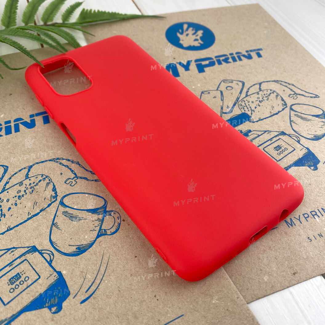 Silicone cover for Samsung M51 red (7124) - фото 2 Silicone cover for Samsung M51 red (7124) - фото 2 - Covers for UV printing