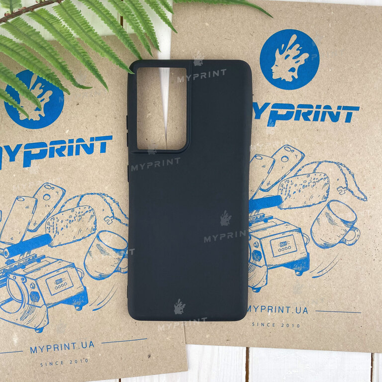 Чохол силіконовий для Samsung S21 Ultra чорний (7131) 