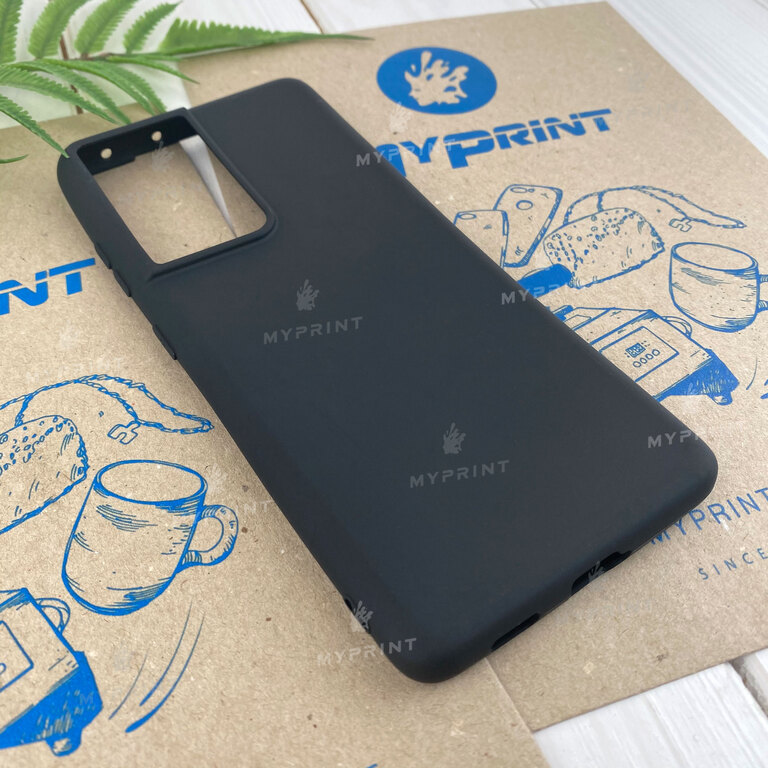 Чохол силіконовий для Samsung S21 Ultra чорний (7131) 