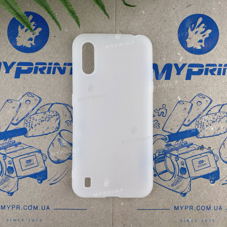 Чохол силіконовий для Samsung A01 / M01 білий (6690) 