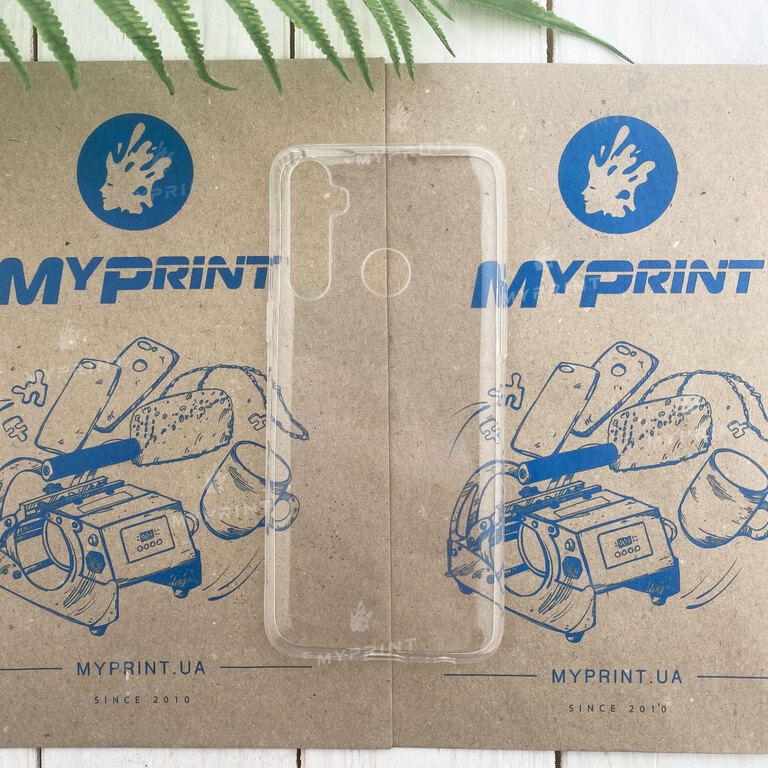 Чохол силіконовий для Realme 5 прозорий (7176) 