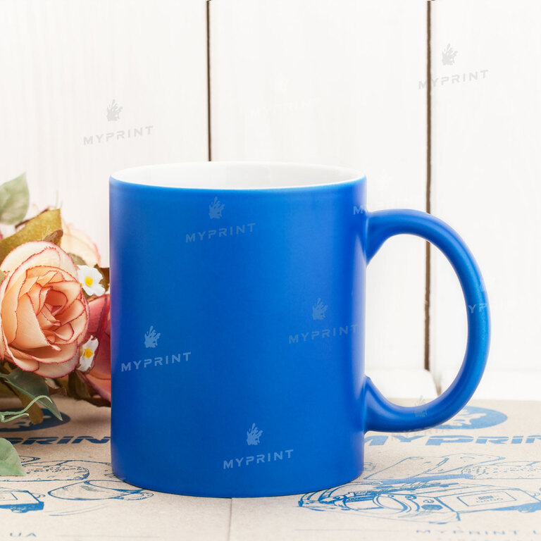 Кружка для сублимации цветная неоновая синяя 11 Oz (330 мл) (6090)  Кружка для сублимации цветная неоновая синяя 11 Oz (330 мл) (6090)