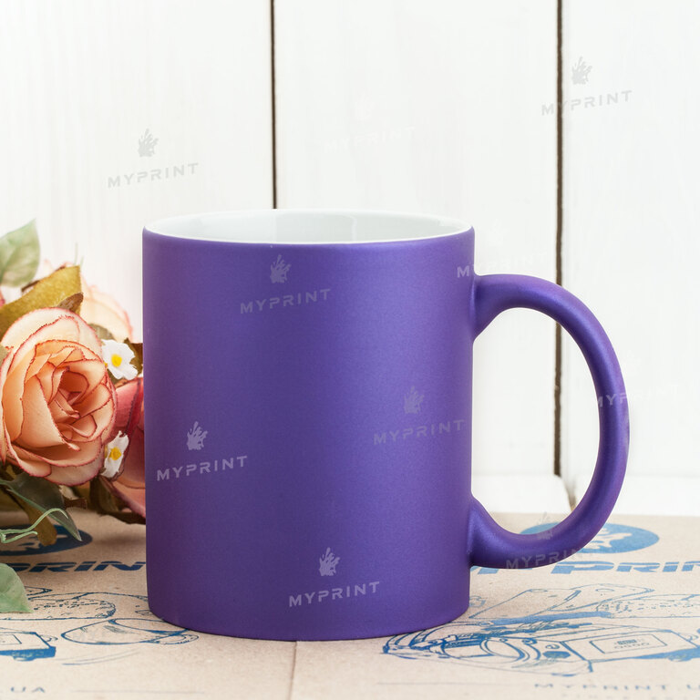 Кружка для сублимации цветная неоновая пурпурная 11 Oz (330 мл) (6091)  Кружка для сублимации цветная неоновая пурпурная 11 Oz (330 мл) (6091)