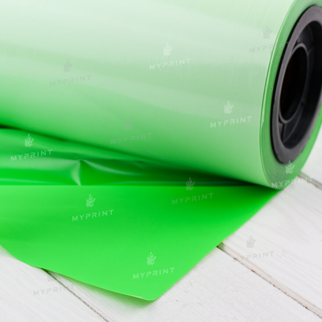 Термотрансферна плівка My Print High Flex PU неонова зелена 1 пог. м. (1*0,5 м) (7230) - фото 4 Термотрансферна плівка My Print High Flex PU неонова зелена 1 пог. м. (1*0,5 м) (7230) - фото 4 - Плотери і матеріали для порізки