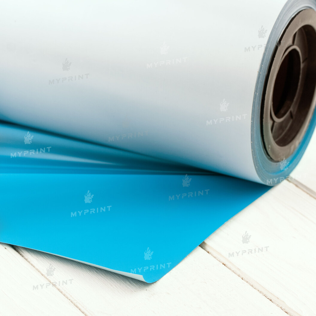 Термотрансферна плівка My Print High Flex PU неонова блакитна 1 пог.  м. (1*0,5 м) (7231) - фото 4 Термотрансферна плівка My Print High Flex PU неонова блакитна 1 пог.  м. (1*0,5 м) (7231) - фото 4 - Плотери і матеріали для порізки