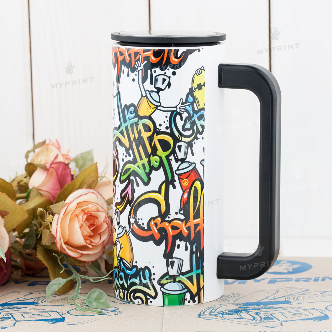 Термокружка для сублимации "Starbucks" белая с ручкой 350 мл (7267) - фото 3 - Заготовки для сублимации