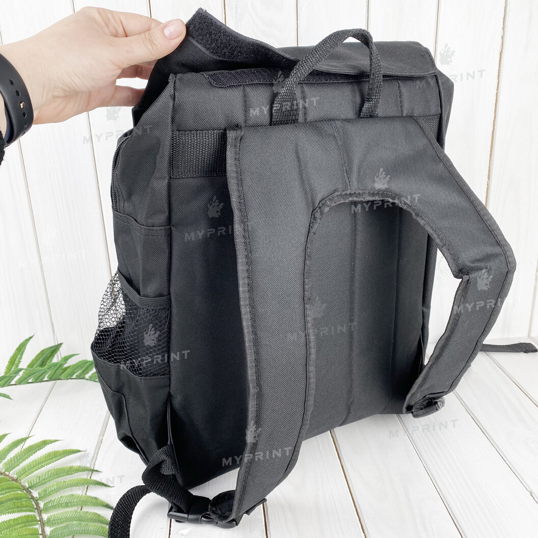 Рюкзак для сублімації чорний 30*43*15 см (7365) - фото 4 Рюкзак для сублімації чорний 30*43*15 см (7365) - фото 4 - Заготовки для сублімації