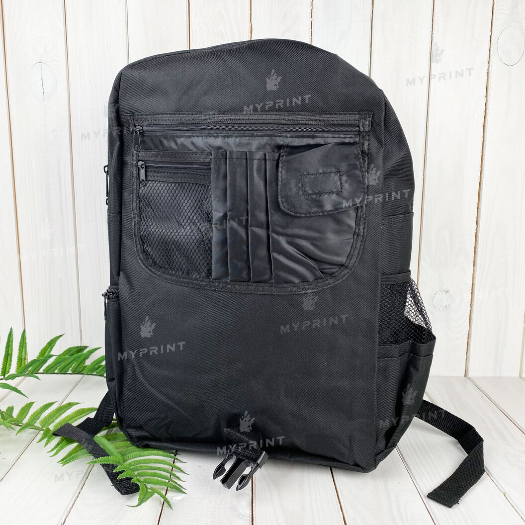 Рюкзак для сублімації чорний 30*43*15 см (7365) - фото 5 Рюкзак для сублімації чорний 30*43*15 см (7365) - фото 5 - Заготовки для сублімації