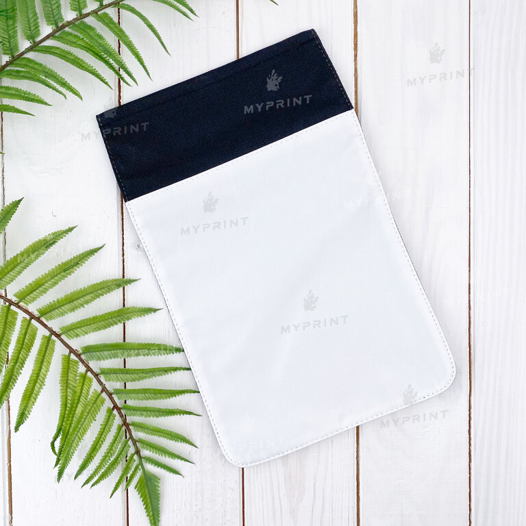 Вставка для печати к маленькой черной сумке через плечо  22*18*5 см (7372) 