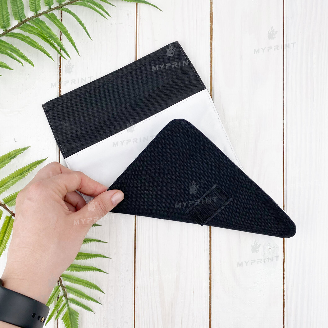 Вставка для печати к маленькой черной сумке через плечо 22*18*5 см (7372) - фото 2 Вставка для печати к маленькой черной сумке через плечо 22*18*5 см (7372) - фото 2 - Заготовки для сублимации