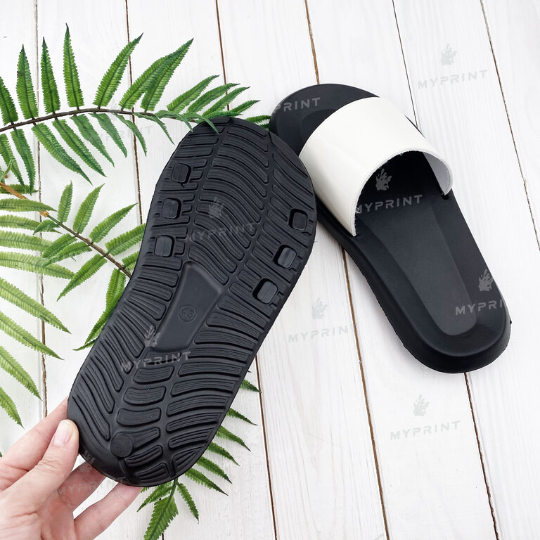 Flip-flops for sublimation with a black sole 45 (27 cm) (7398)  Flip-flops for sublimation with a black sole 45 (27 cm) (7398)
