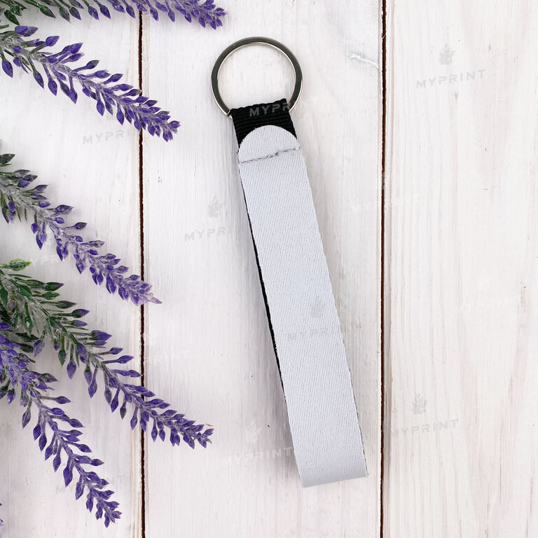 Keychain for sublimation neoprene double-sided rectangular 120*22 mm (7554)  Keychain for sublimation neoprene double-sided rectangular 120*22 mm (7554)