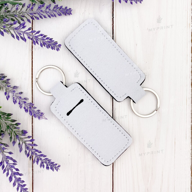 Keychain for sublimation neoprene double-sided rectangular 90*40 mm (7553)  Keychain for sublimation neoprene double-sided rectangular 90*40 mm (7553)