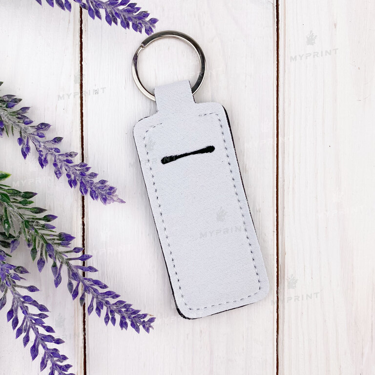 Keychain for sublimation neoprene double-sided rectangular 90*40 mm (7553)  Keychain for sublimation neoprene double-sided rectangular 90*40 mm (7553)