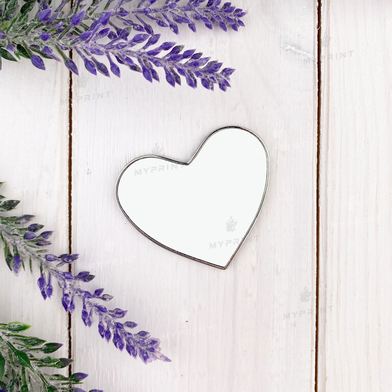 Magnet for sublimation metal heart 5.2*4.5 cm (7536)  Magnet for sublimation metal heart 5.2*4.5 cm (7536)