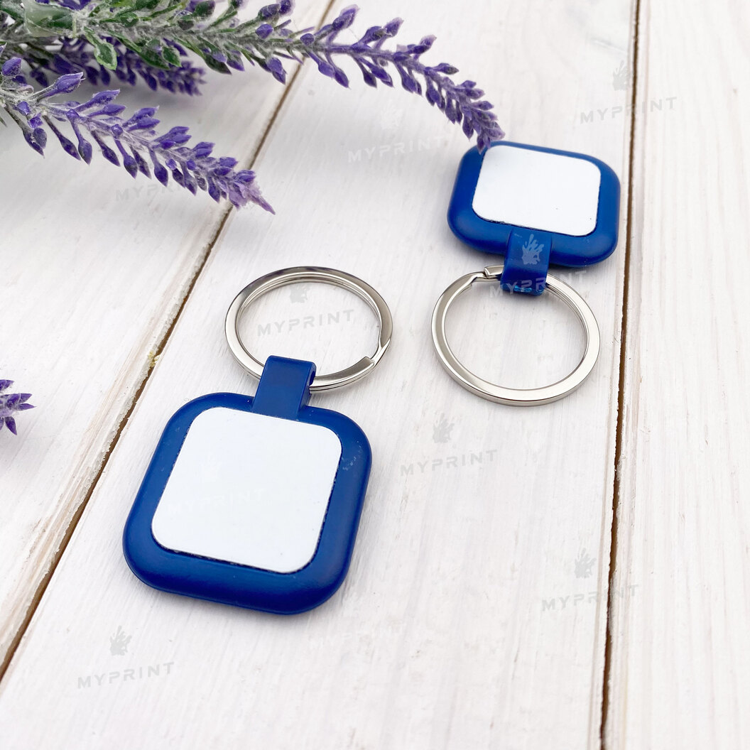 Брелок для сублимации пластиковый двусторонний квадратный синий 25*25 мм (7601) - фото 2 Брелок для сублимации пластиковый двусторонний квадратный синий 25*25 мм (7601) - фото 2 - Заготовки для сублимации