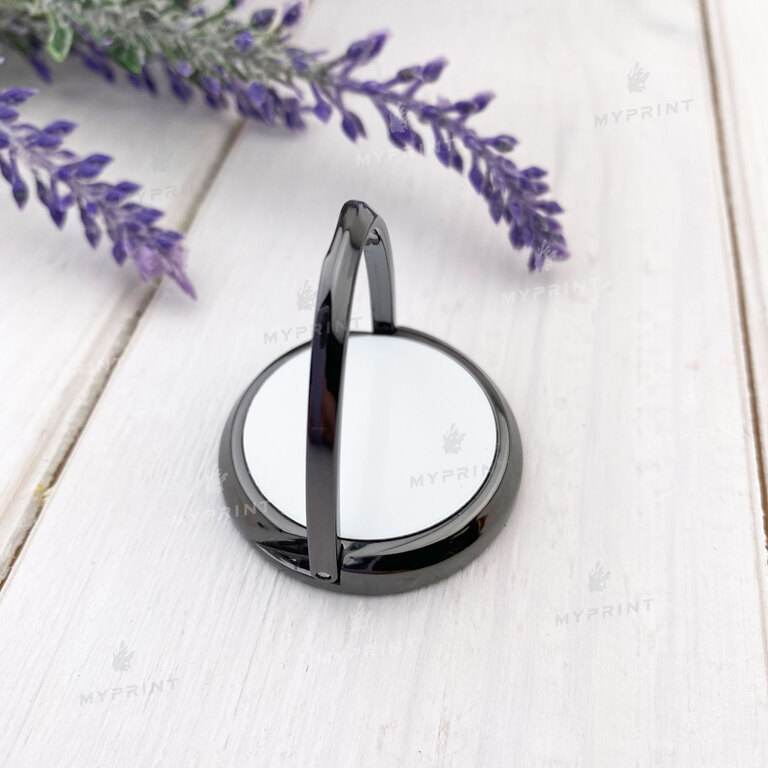 Popsocket for sublimation metal round black d = 30 mm (7628)  Popsocket for sublimation metal round black d = 30 mm (7628)